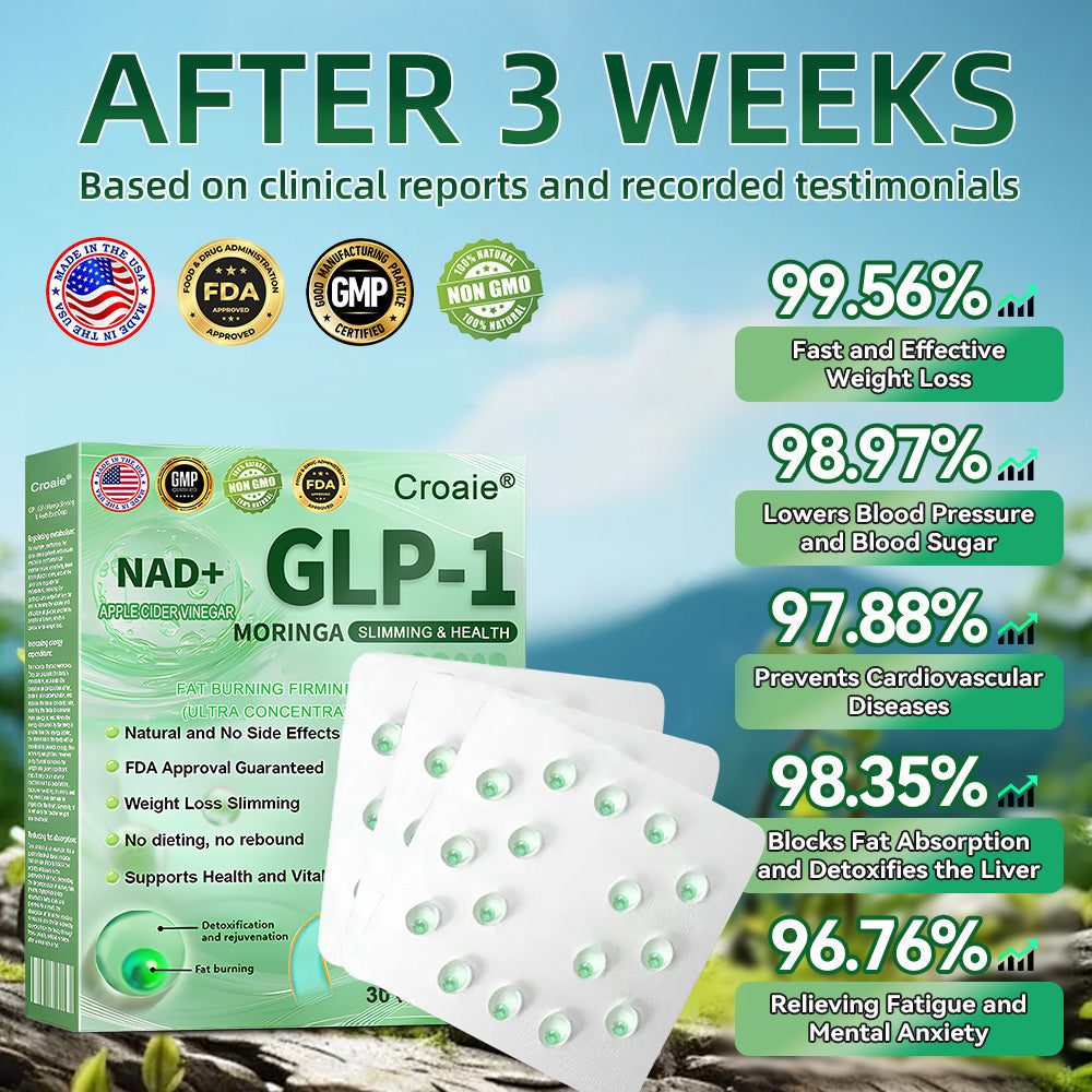 Croaieยฎ GLP-1 Weight Loss Liquid Gel๐
- NAD+ & Moringa & ACV & Keto BHB โ Obesity, Cardiovascular Disease, Diabetes, Sleep Apnea, Joint Problems and More