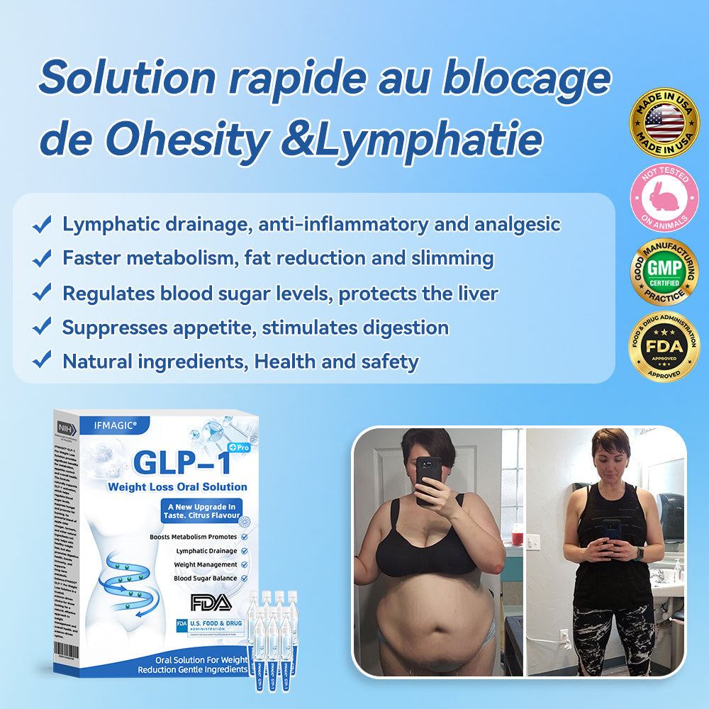 IFMAGIC® GLP-1 Pro Weight Loss Oral Solution✅Recommended doctors for obesity in the USA👩⚕️Suitable for obesity, cardiovascular diseases, diabetes, sleep apnea, high cholesterol and blood lipids, joint problems, and various other conditions👍