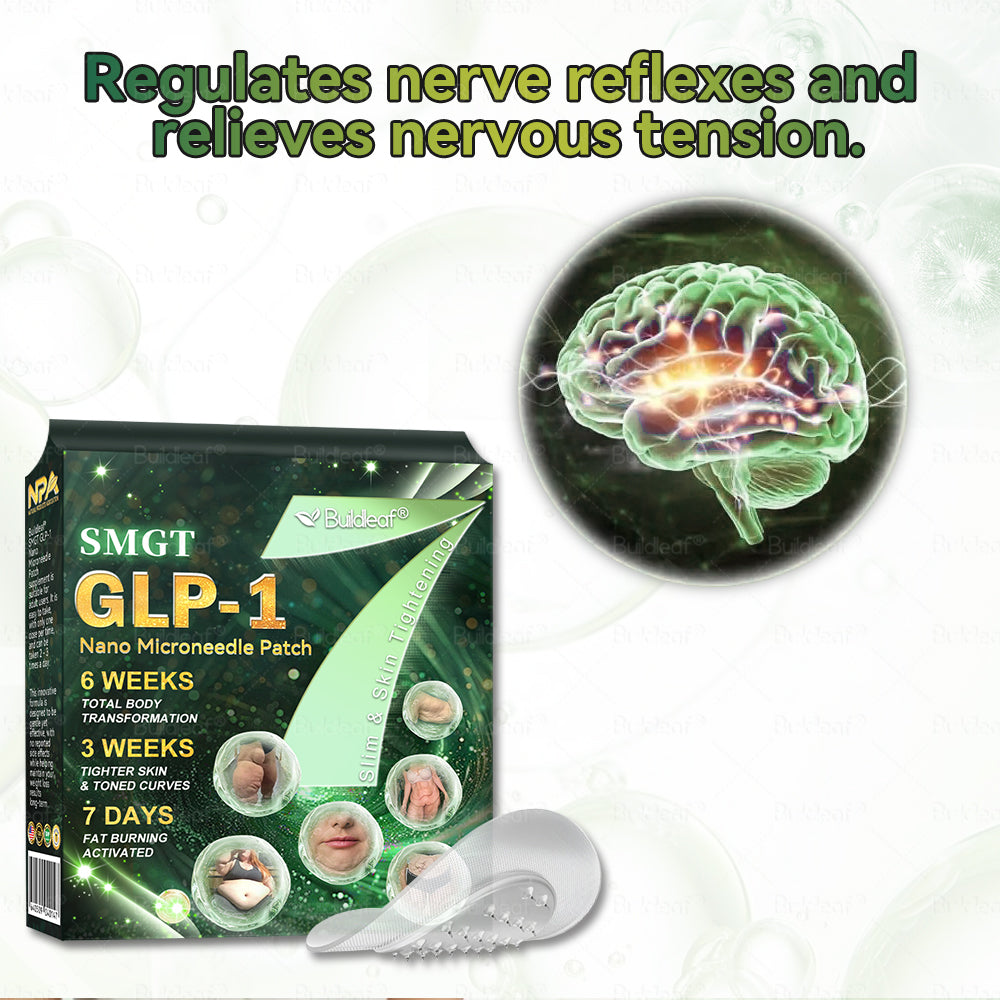 Official Store | ✨Buildleaf® SMGT-GLP-1 Nano Microneedle Patch with Collagen Peptides &Matrixyl 3000|Clinically Backed Slimming, Firming & Glucose Control|7-Day Results|Needle-Free Application