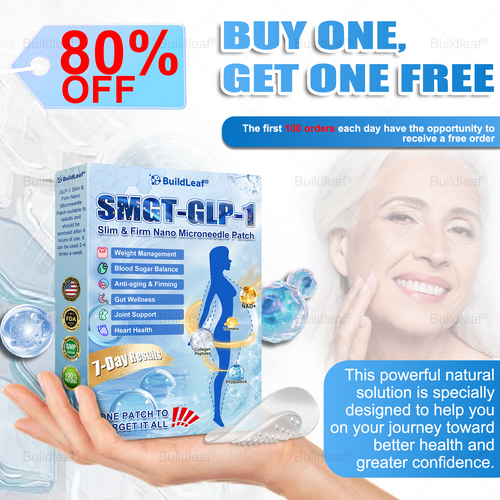 ✅FDA Store |𝐵uil𝗱𝐿ea𝐟® 𝑮𝐋𝑃-1 Slim & Firm 𝑁ano 𝑀icroneedle 𝑃atch with Collagen,Turmeric&Matrixyl 3000 丨Obesity,Cardiovascular Diseas, Diabetes, Sleep Apnea, Joint Problems and More