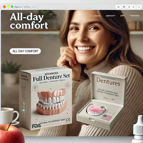 NESLEMYâ˘-đڎAdvanced Customized Full Denture Set𦷠(â°Limited time discount last 30 minutesâ°)