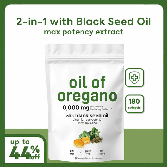 Oregano + Black Seed, Immune Softgels