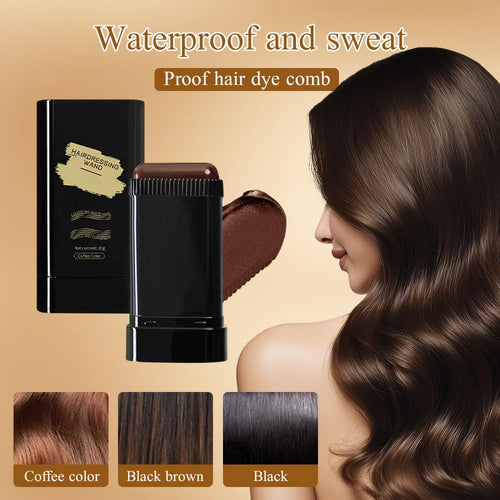 Hot Sale 👍🏻Portable Hair Dye Comb for Gray Hair Coverage - Waterproof and Sweatproof