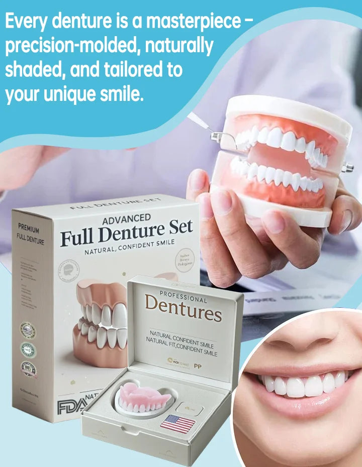 NESLEMYâ˘-đڎAdvanced Customized Full Denture Set𦷠(â°Limited time discount last 30 minutesâ°)