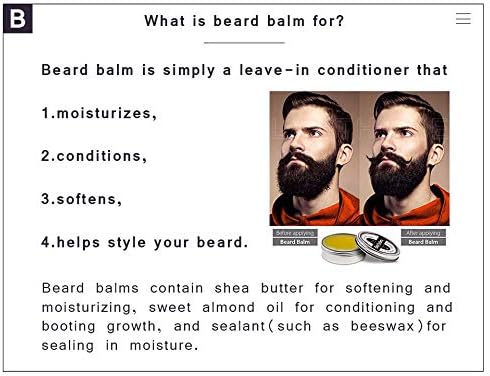 Natural Organic Beard Balm, The Best Beard Conditioner and Softer to Shape and Style of your Beard, For Dashing Gentlemen