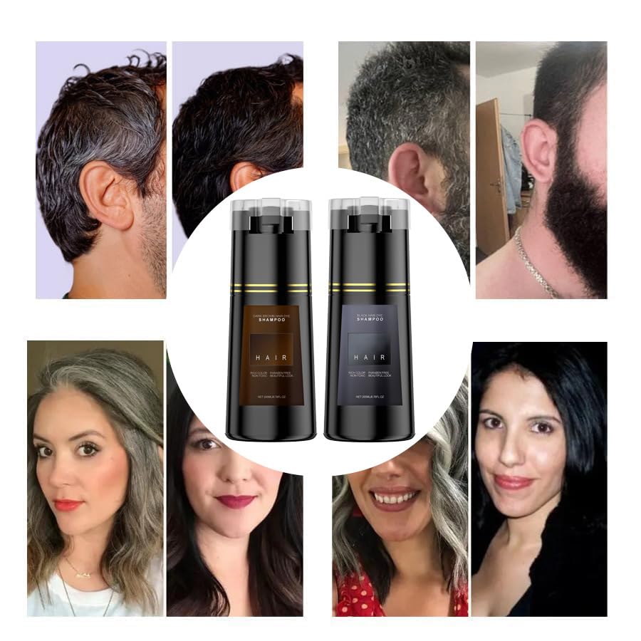 Natural Black Hair Color Shampoo