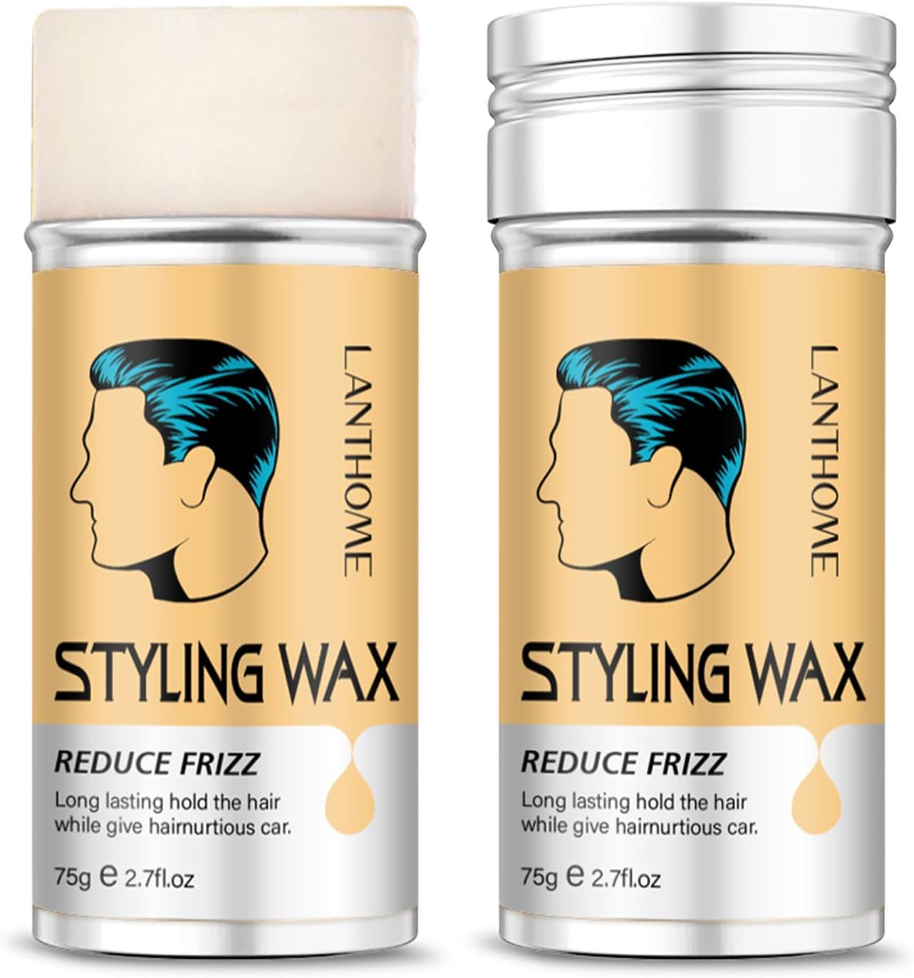 Hair Wax Stick Styling Wax for Smooth Wigs Slick Stick for Hair Styling Hair Pomade Stick Artifacts for Women