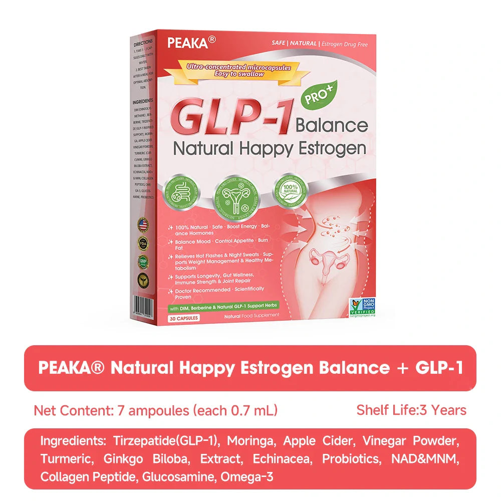 | 𝐎𝐟𝐟𝐢𝐜𝐢𝐚𝐥 USA 𝐒𝐭𝐨𝐫𝐞 | 🇺🇸 PEAKA® GLP-1 Natural Happy Estrogen Balance · Mini Concentrated Capsules · Easy-to-Swallow (Once a day, 7-day results 💪For menopause relief, obesity, heart, diabetes, gut & joints)