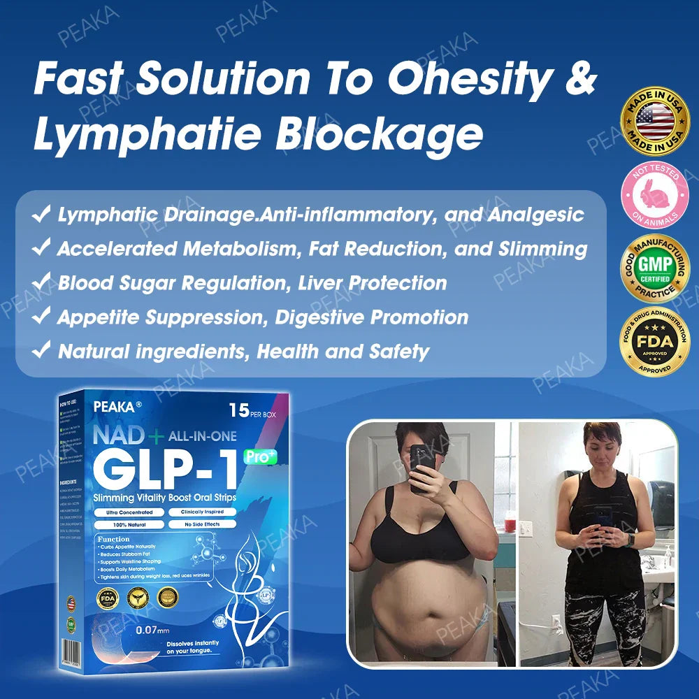 【Final Day – 80% OFF】 PEAKA® GLP‑1 Seven-in-One Slimming Vitality Boost Oral Strips 👩⚕️ FDA-Registered | 1 Strip Daily | Visible Results in 7 Days ✅ Supports Weight Loss, Heart Health, Blood Sugar, Sleep & Joint Mobility