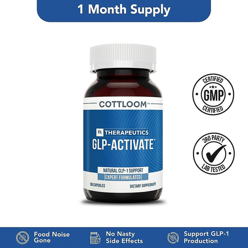 Official Store | Cottloom® GLP-Activate Natural Capsules with Plant Extracts丨Supports GLP-1, Appetite Control, Energy, Digestion, Fat Burning, Blood Sugar Balance & More