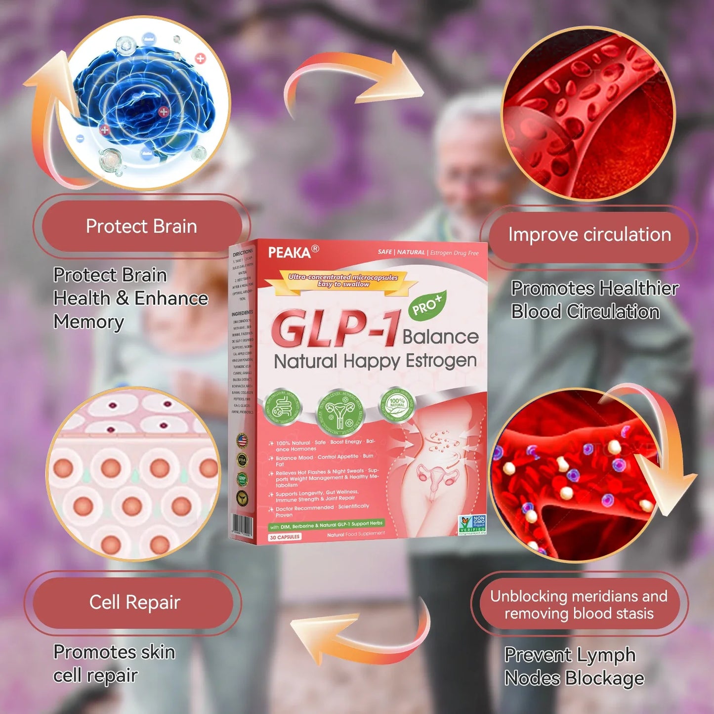 | 𝐎𝐟𝐟𝐢𝐜𝐢𝐚𝐥 USA 𝐒𝐭𝐨𝐫𝐞 | 🇺🇸 PEAKA® GLP-1 Natural Happy Estrogen Balance · Mini Concentrated Capsules · Easy-to-Swallow (Once a day, 7-day results 💪For menopause relief, obesity, heart, diabetes, gut & joints)