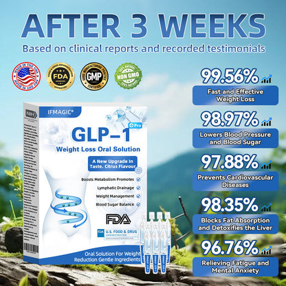 IFMAGIC® GLP-1 Pro Weight Loss Oral Solution✅Recommended doctors for obesity in the USA👩‍⚕️Suitable for obesity, cardiovascular diseases, diabetes, sleep apnea, high cholesterol and blood lipids, joint problems, and various other conditions👍