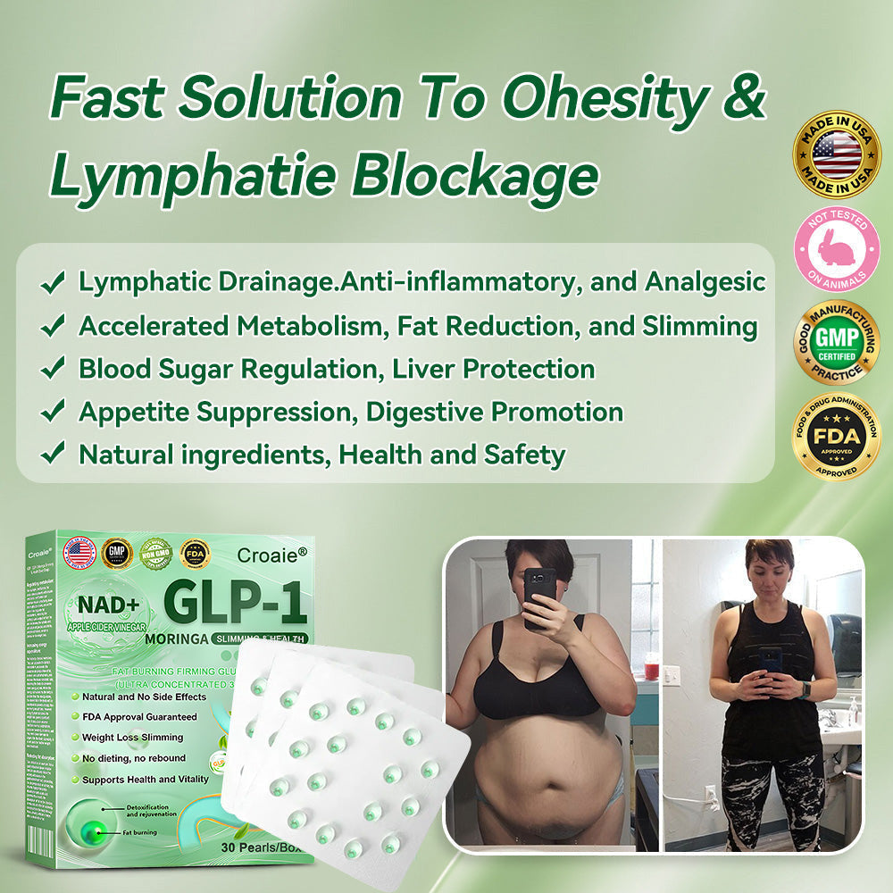 Croaie® GLP-1 Weight Loss Liquid Gel🏅 - NAD+ & Moringa & ACV & Keto BHB — Obesity, Cardiovascular Disease, Diabetes, Sleep Apnea, Joint Problems and More