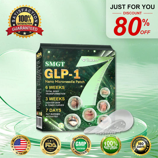 Official Store | ✨Buildleaf® SMGT-GLP-1 Nano Microneedle Patch with Collagen Peptides &Matrixyl 3000｜Clinically Backed Slimming, Firming & Glucose Control｜7-Day Results｜Needle-Free Application
