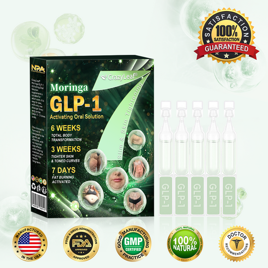 CrazyLeaf® GLP-1 Weight Loss Oral Solution – 👨‍⚕️ Supports Relief from Obesity, Cardiovascular Disease, Diabetes, Sleep Apnea, Joint Problems, and More 3