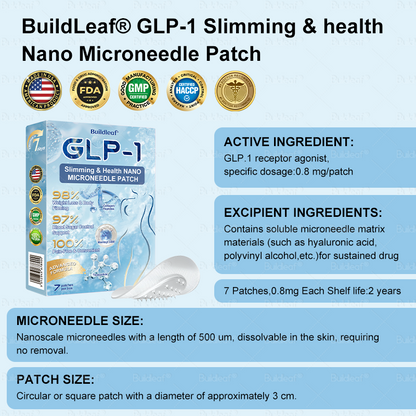 💜BuildLeaf® GLP-1 Nano-Microneedle Patch with Collagen & 𝑀𝑎𝑡𝑟𝑖𝑥𝑦𝑙 3000 丨𝑇𝑎𝑟𝑔𝑒𝑡𝑠 𝑂𝑏𝑒𝑠𝑖𝑡𝑦, 𝐿𝑜𝑜𝑠𝑒 𝑆𝑘𝑖𝑛, 𝐻𝑖𝑔ℎ 𝐵𝑙𝑜𝑜𝑑 𝑃𝑟𝑒𝑠𝑠𝑢𝑟𝑒, 𝐷𝑖𝑎𝑏𝑒𝑡𝑒𝑠, 𝐹𝑎𝑡𝑡𝑦 𝐿𝑖𝑣𝑒𝑟, 𝐽𝑜𝑖𝑛𝑡 𝑃𝑎𝑖𝑛, 𝐵𝑟𝑎𝑖𝑛 𝐹𝑜𝑔, 𝐿𝑜𝑤 𝐸𝑛𝑒𝑟𝑔𝑦, 𝐵𝑜𝑑𝑦 𝐴𝑐ℎ𝑒𝑠, 𝑎𝑛𝑑 𝑀𝑜𝑟𝑒