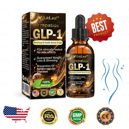 ✅ FDA-Approved | BuildLeaf® Tirzepatide GLP-1 Slimming & Health Boost Drops | GLP-1 Weight Loss Oral Solution Obesity,Cardiovascular Diseas, Diabetes, Sleep Apnea, Joint Problems and More
