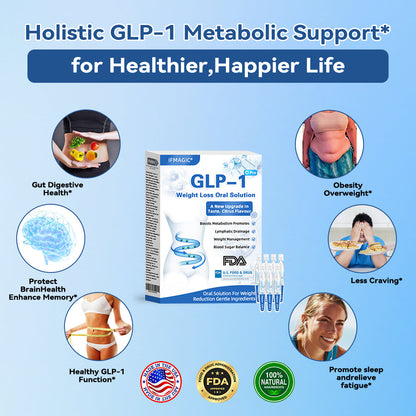 IFMAGIC® GLP-1 Pro Weight Loss Oral Solution✅Recommended doctors for obesity in the USA👩‍⚕️Suitable for obesity, cardiovascular diseases, diabetes, sleep apnea, high cholesterol and blood lipids, joint problems, and various other conditions👍