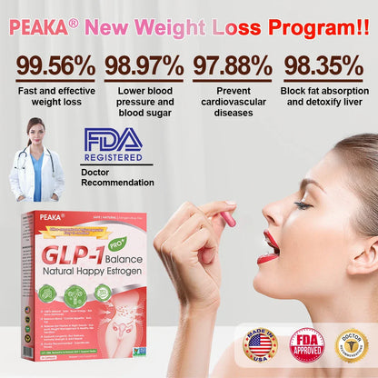 | 𝐎𝐟𝐟𝐢𝐜𝐢𝐚𝐥 USA 𝐒𝐭𝐨𝐫𝐞 | 🇺🇸 PEAKA® GLP-1 Natural Happy Estrogen Balance · Mini Concentrated Capsules · Easy-to-Swallow (Once a day, 7-day results 💪For menopause relief, obesity, heart, diabetes, gut & joints)