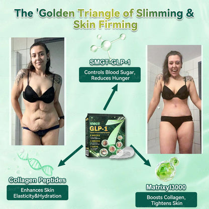 Official Store | ✨Buildleaf® SMGT-GLP-1 Nano Microneedle Patch with Collagen Peptides &Matrixyl 3000｜Clinically Backed Slimming, Firming & Glucose Control｜7-Day Results｜Needle-Free Application