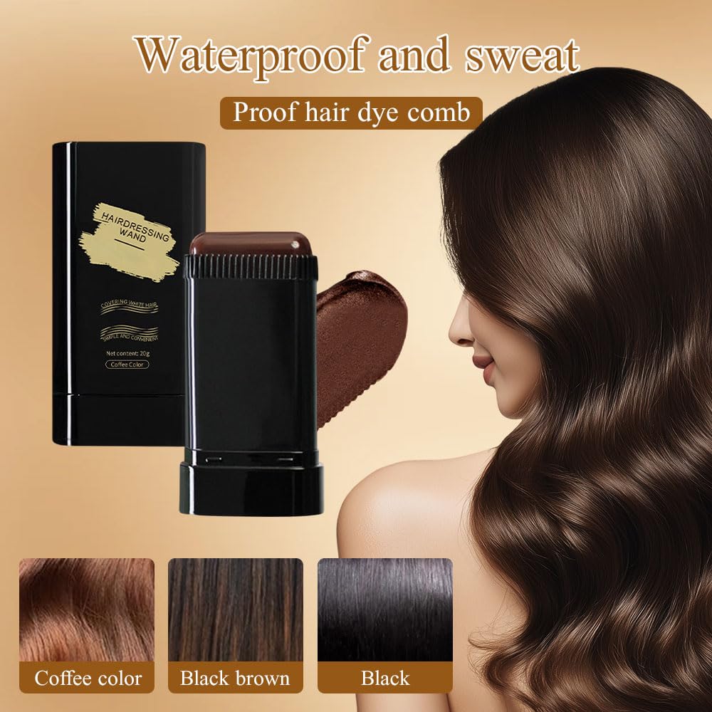 Hot Sale 👍🏻Portable Hair Dye Comb for Gray Hair Coverage - Waterproof and Sweatproof