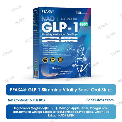 【Final Day – 80% OFF】 PEAKA® GLP‑1 Seven-in-One Slimming Vitality Boost Oral Strips 👩‍⚕️ FDA-Registered | 1 Strip Daily | Visible Results in 7 Days ✅ Supports Weight Loss, Heart Health, Blood Sugar, Sleep & Joint Mobility
