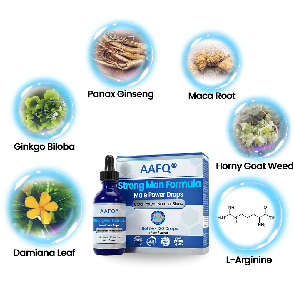 AAFQ® Male Power Drops – Get Harder, Last Longer