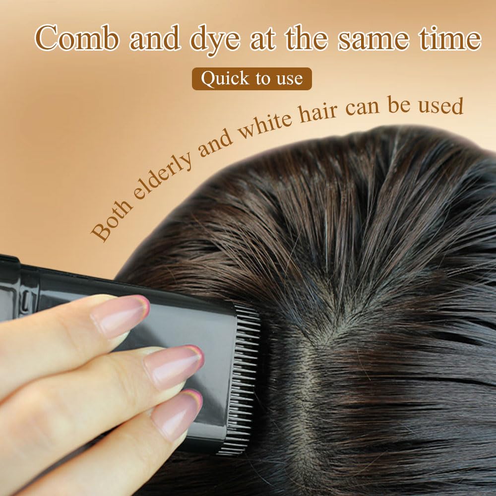 Hot Sale 👍🏻Portable Hair Dye Comb for Gray Hair Coverage - Waterproof and Sweatproof