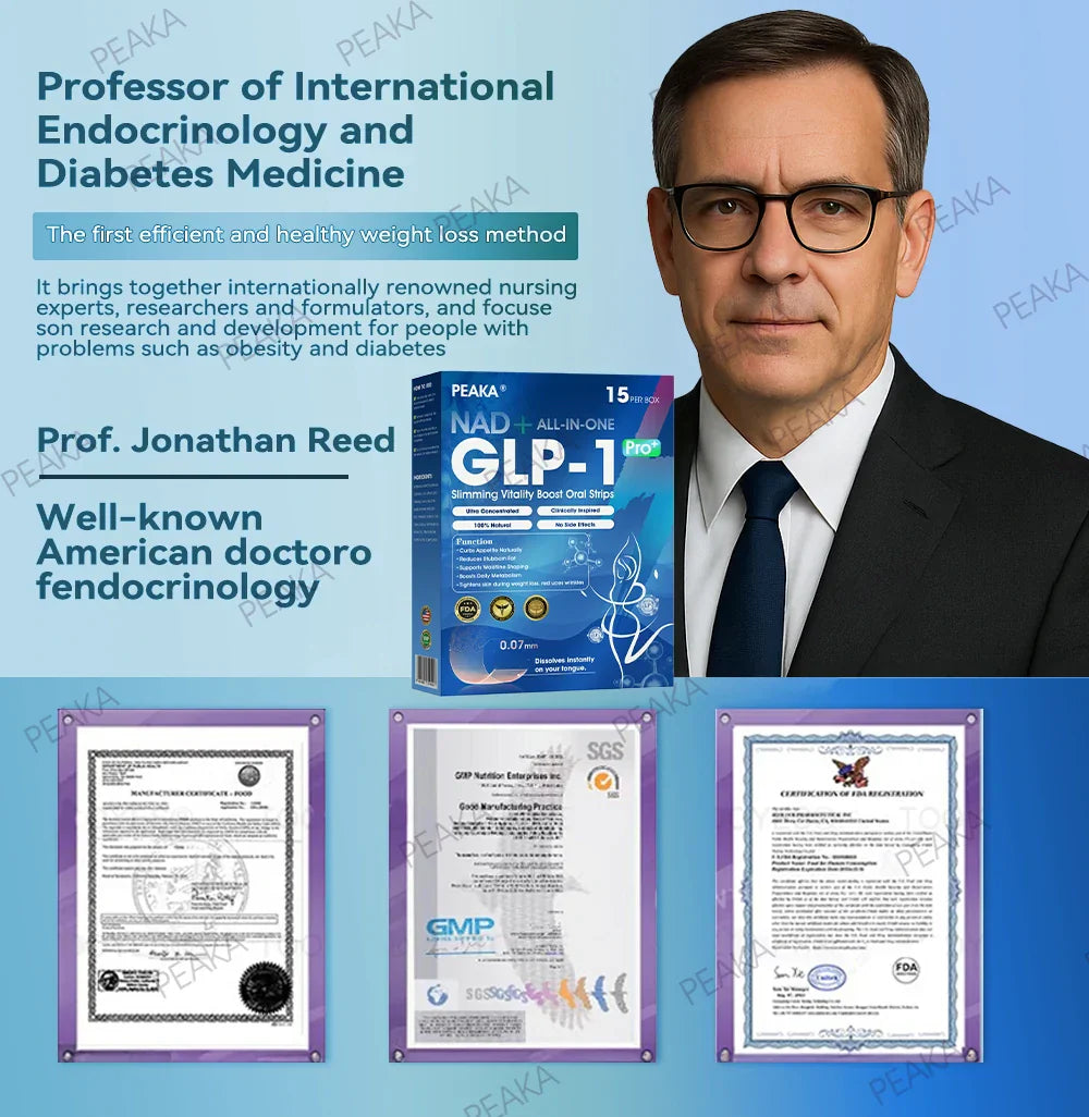 【Final Day – 80% OFF】 PEAKA® GLP‑1 Seven-in-One Slimming Vitality Boost Oral Strips 👩‍⚕️ FDA-Registered | 1 Strip Daily | Visible Results in 7 Days ✅ Supports Weight Loss, Heart Health, Blood Sugar, Sleep & Joint Mobility
