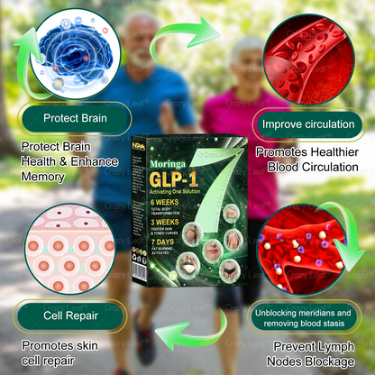 CrazyLeaf® GLP-1 Weight Loss Oral Solution – 👨‍⚕️ Supports Relief from Obesity, Cardiovascular Disease, Diabetes, Sleep Apnea, Joint Problems, and More 3