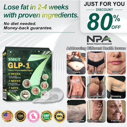 Official Store | ✨Buildleaf® SMGT-GLP-1 Nano Microneedle Patch with Collagen Peptides &Matrixyl 3000｜Clinically Backed Slimming, Firming & Glucose Control｜7-Day Results｜Needle-Free Application