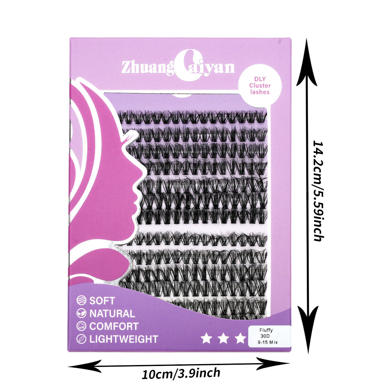 Lash Clusters Kit with Long-lasting Lash Bond and Seal,Tweezers and Remover