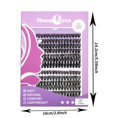 Lash Clusters Kit with Long-lasting Lash Bond and Seal,Tweezers and Remover