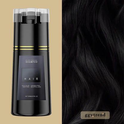 Natural Black Hair Color Shampoo