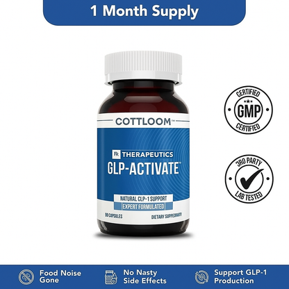 Official Store | Cottloom® GLP-Activate Natural Capsules with Plant Extracts丨Supports GLP-1, Appetite Control, Energy, Digestion, Fat Burning, Blood Sugar Balance & More