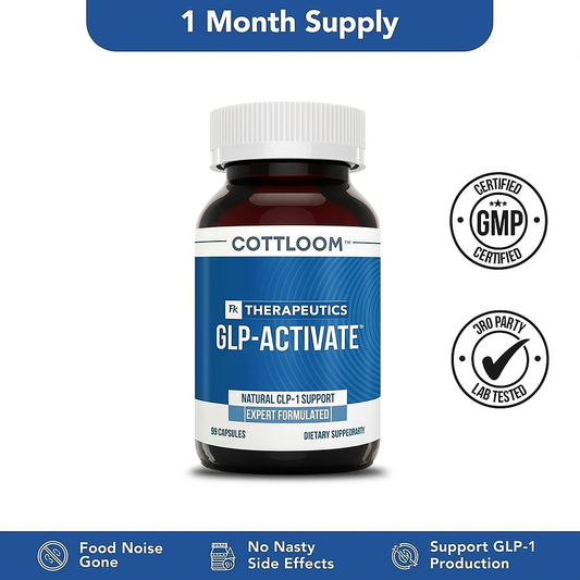 Official Store | Cottloom® GLP-Activate Natural Capsules with Plant Extracts丨Supports GLP-1, Appetite Control, Energy, Digestion, Fat Burning, Blood Sugar Balance & More