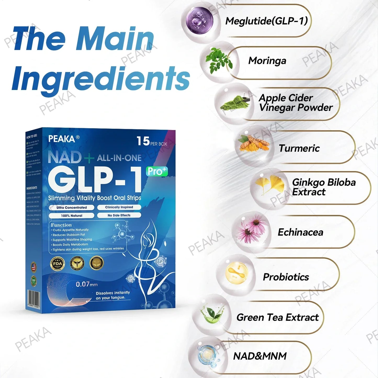 【Final Day – 80% OFF】 PEAKA® GLP‑1 Seven-in-One Slimming Vitality Boost Oral Strips 👩‍⚕️ FDA-Registered | 1 Strip Daily | Visible Results in 7 Days ✅ Supports Weight Loss, Heart Health, Blood Sugar, Sleep & Joint Mobility