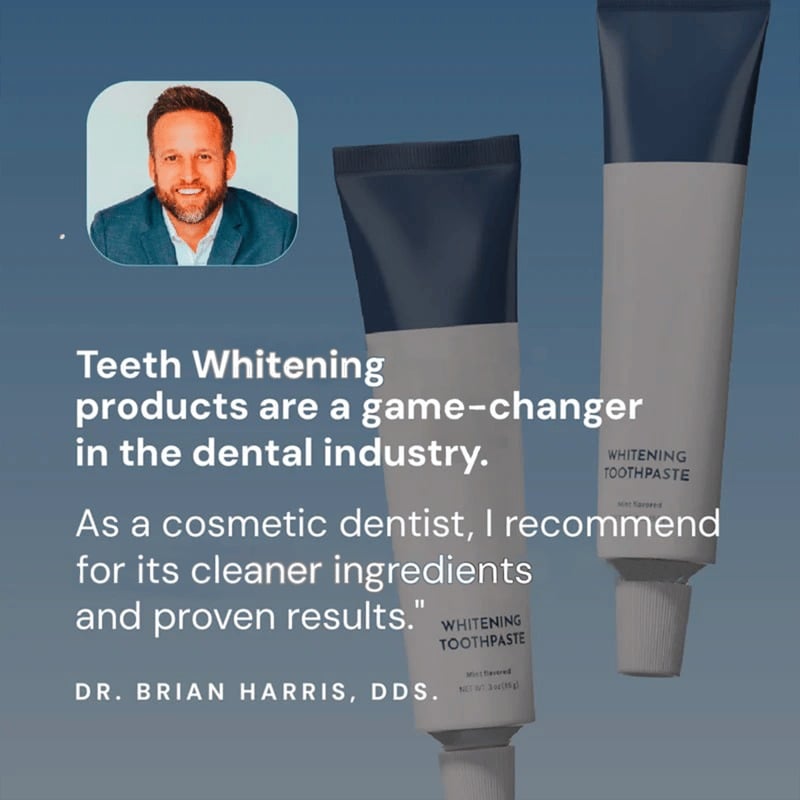 Fluoride-Free Hydroxyapatite Teeth Whitening Toothpaste with Coconut Oil & Xylitol ❄️