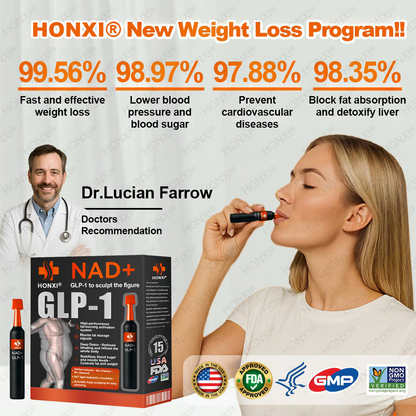 HONXI® 𝑁𝐴𝐷+ 𝐺𝐿𝑃-1 𝗙𝗶𝗴𝘂𝗿𝗲-𝗦𝗰𝘂𝗹𝗽𝘁𝗶𝗻𝗴 𝗗𝗿𝗼𝗽𝘀 - 𝑆𝑢𝑖𝑡𝑎𝑏𝑙𝑒 𝑓𝑜𝑟 𝑜𝑏𝑒𝑠𝑖𝑡𝑦, 𝑑𝑖𝑎𝑏𝑒𝑡𝑒𝑠, 𝑐𝑎𝑟𝑑𝑖𝑜𝑣𝑎𝑠𝑐𝑢𝑙𝑎𝑟 𝑑𝑖𝑠𝑒𝑎𝑠𝑒𝑠